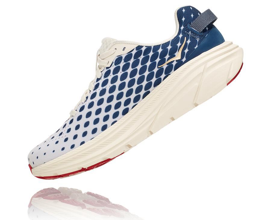 Tenis Hoka One One Feminino Branco/Azuis - Rincon 2 - 498-CRQEXI